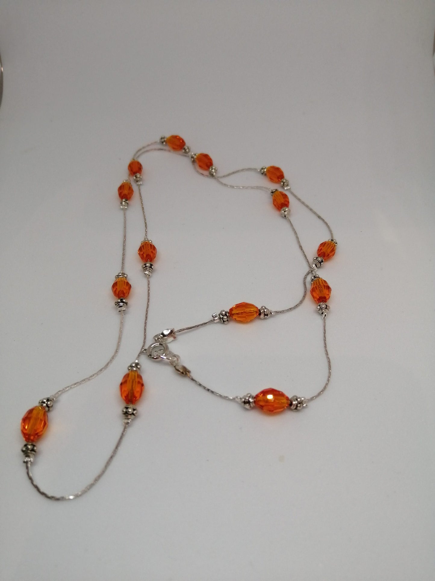 ORANGE CRYSTAL NECKLACE