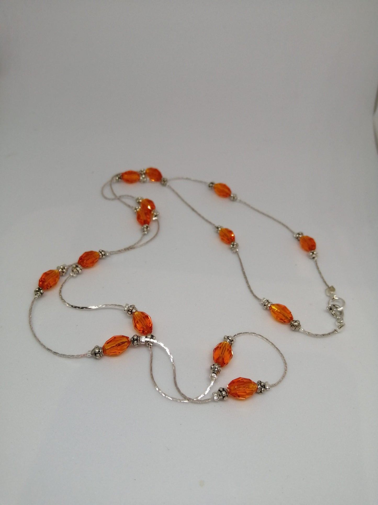 ORANGE CRYSTAL NECKLACE