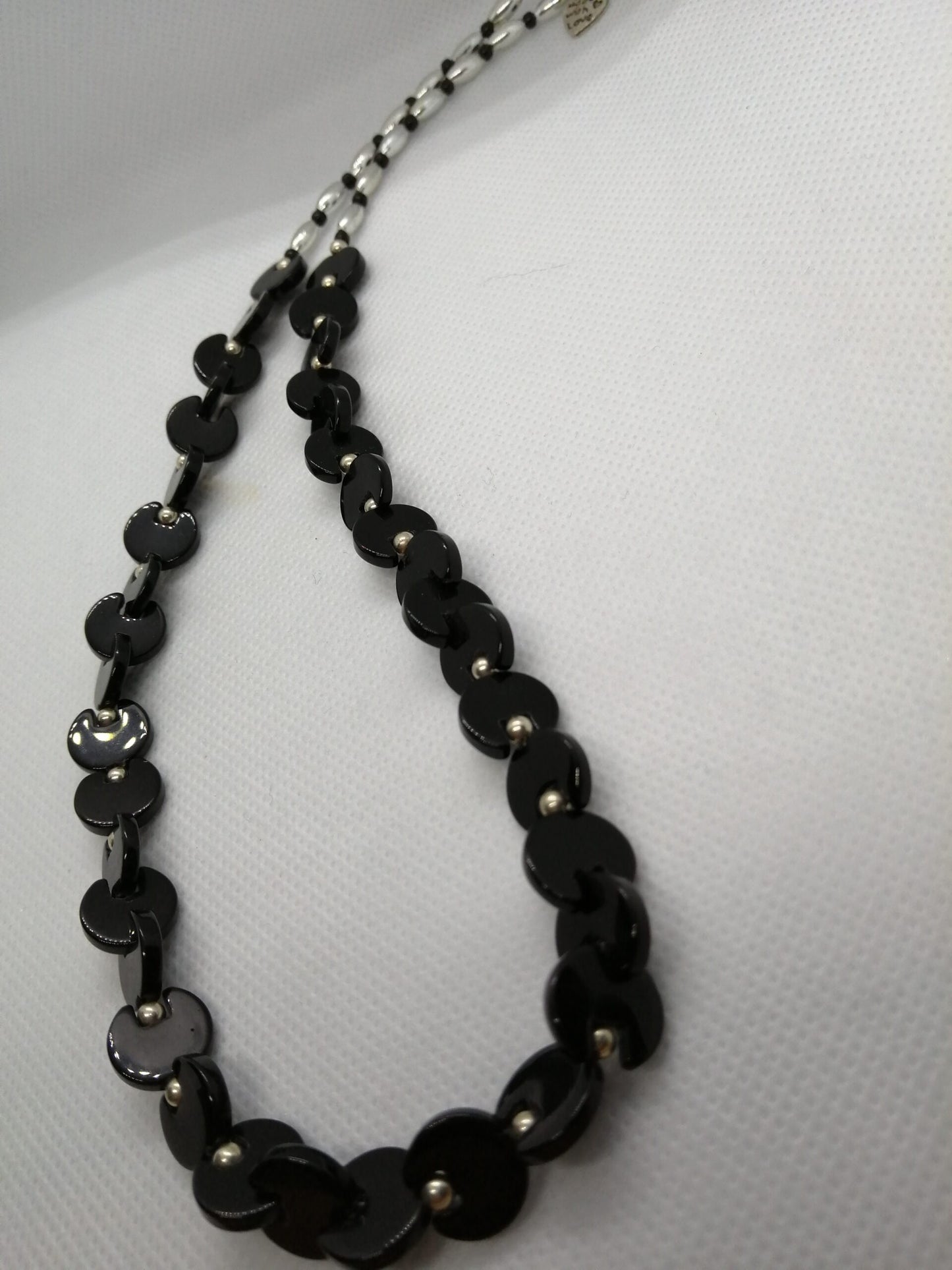 BLACK PACMAN STYLE NECKLACE