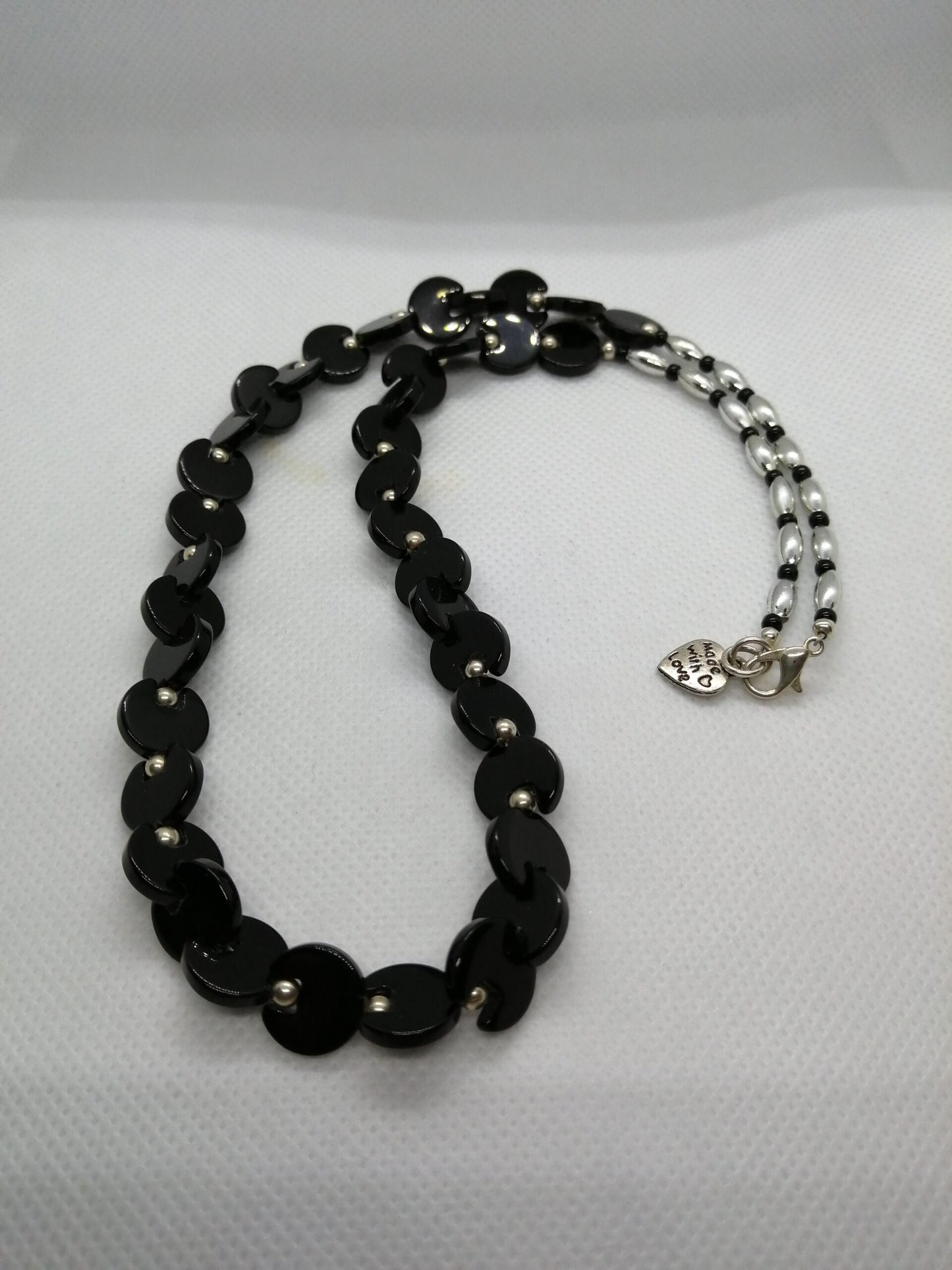 BLACK PACMAN STYLE NECKLACE