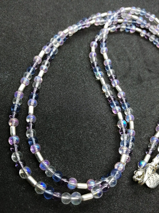 MIXED 4MM BEAD 2 STRAND NECKLACE