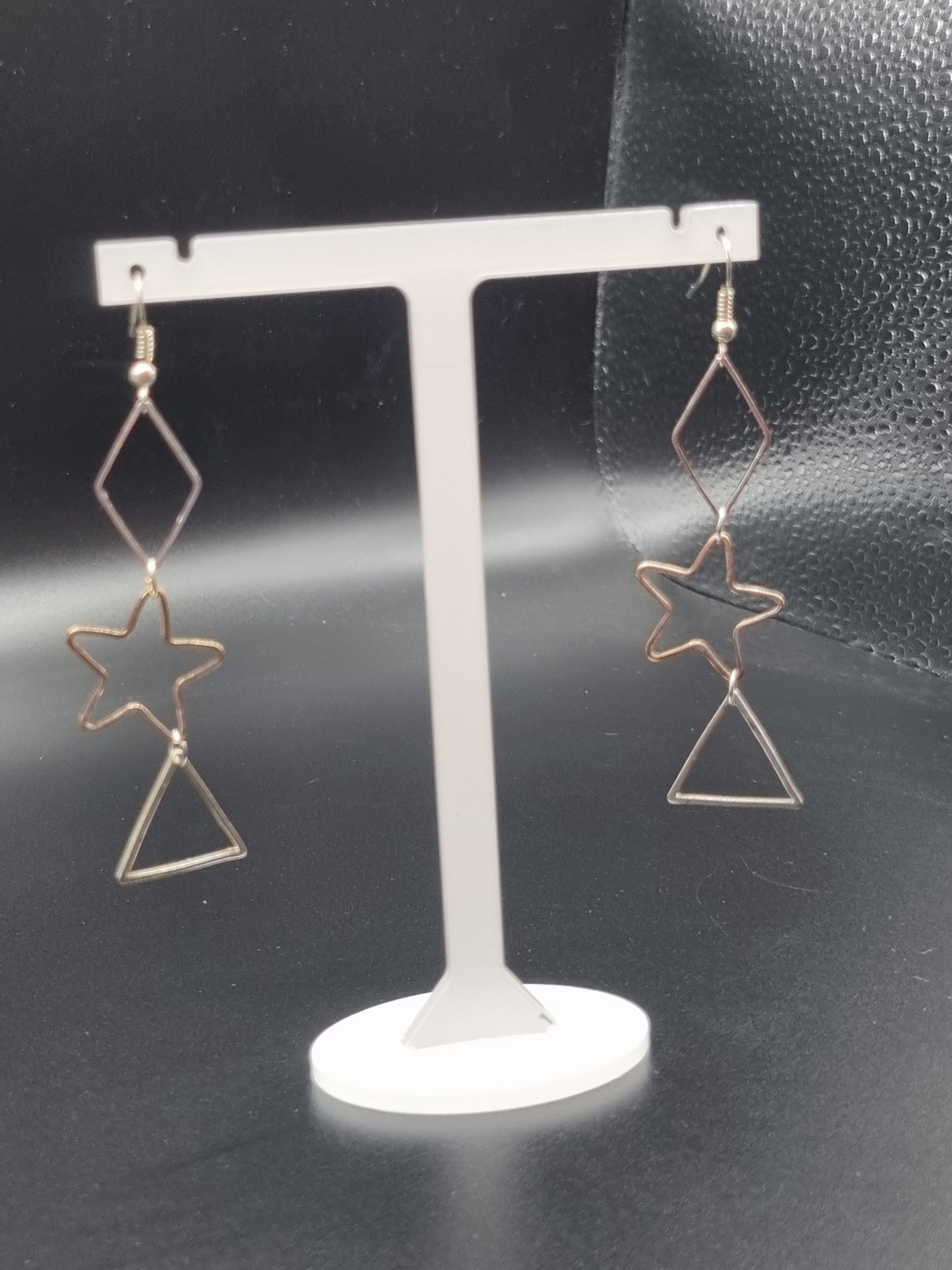 LONG GEOMETRIC EARRINGS